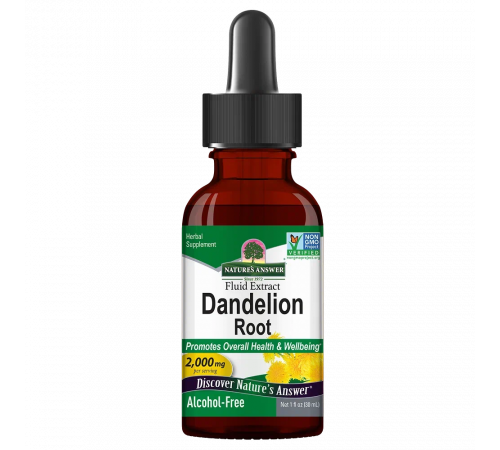 Экстракт корня одуванчика 2000 мг, Nature's Answer, Dandelion Root, 30 мл 