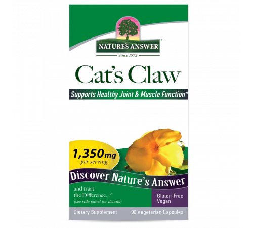 Кошачий коготь, Nature's Answer, Cat’s Claw , 90 капсул