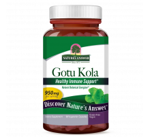 Готу кола, Nature's Answer, Gotu-Kola Standardized, 90 капсул