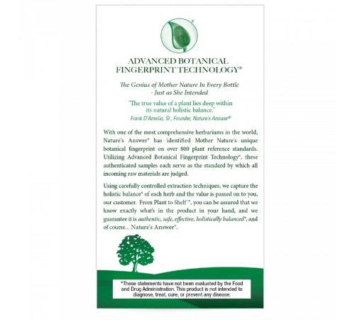 Готу кола, Nature's Answer, Gotu-Kola Standardized, 90 капсул