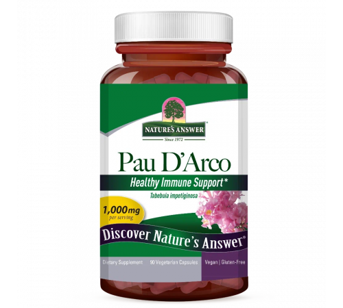 Кора муравьиного дерева, Nature's Answer, Pau D’arco, 90 капсул