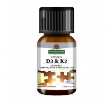 Витамин D3 + K2, Nature's Answer, Vitamin D3 and K2 Drops, 15 мл