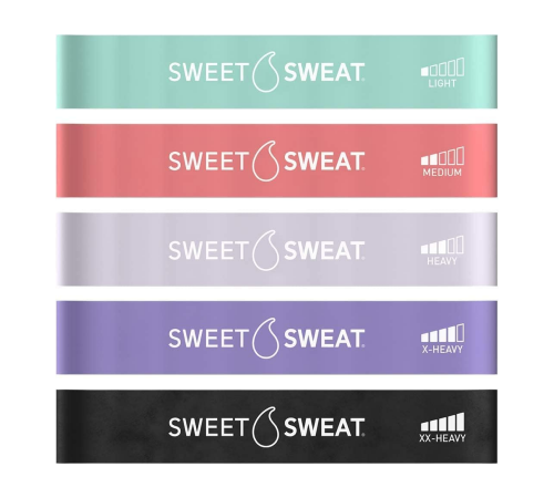 Латексные эспандеры для фитнеса, Sweet Sweat, Mini Loop Bands, 5 шт