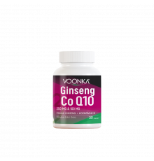Женьшень и коэнзим Q10, Ginseng & CoQ10, Voonka, 30 капсул