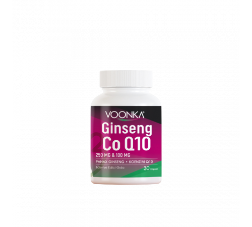 Женьшень и коэнзим Q10, Ginseng & CoQ10, Voonka, 30 капсул