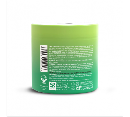 Мазь для снижения веса с ароматом цитруса, Sweet Sweat Citrus Mint Jar XL, 383 г